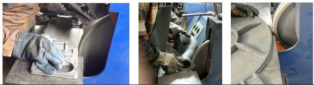 <b>Application:</b><br> Install diamond ultrahard grinding wheels to grind the outer surface of cast iron.