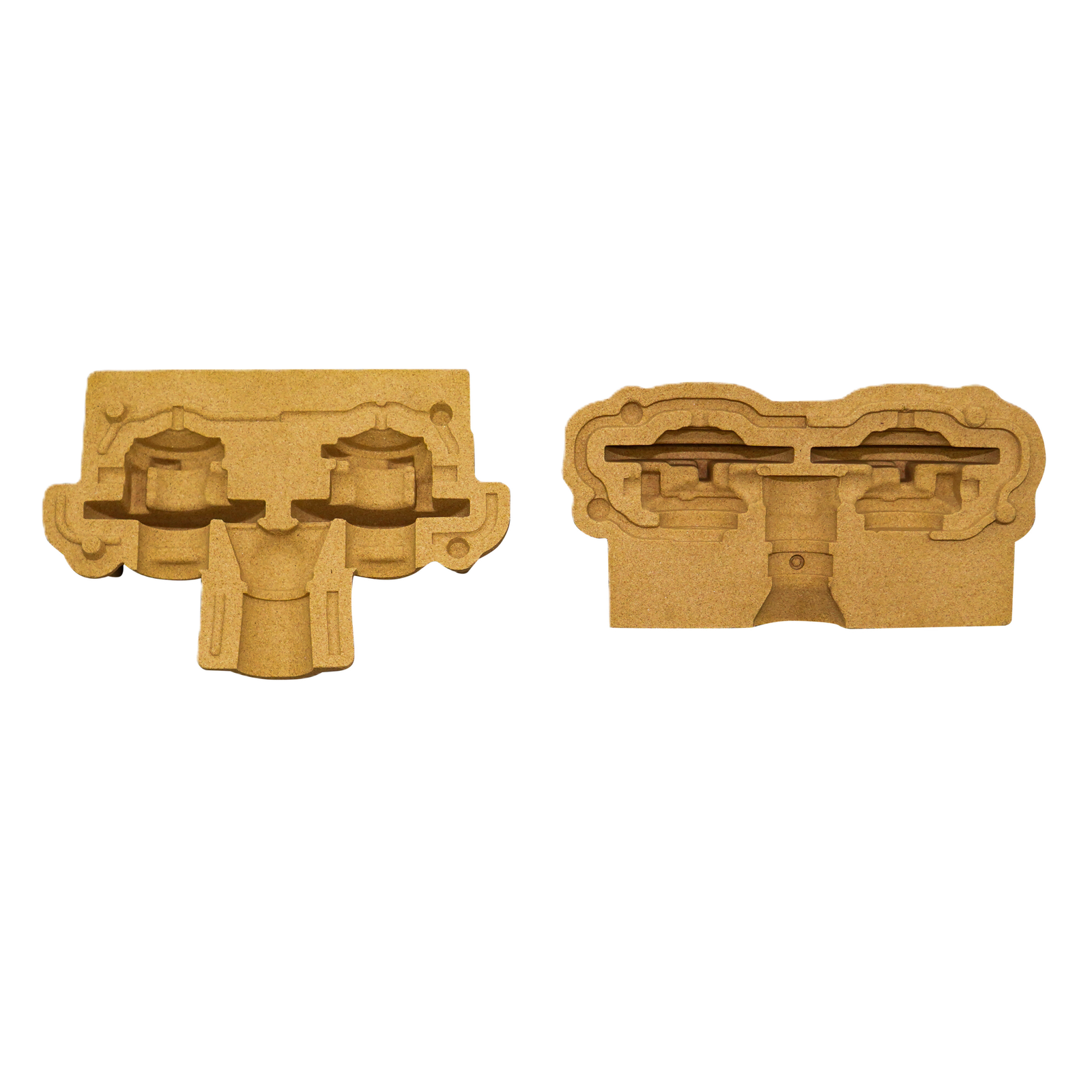 Expendable sand casting mould